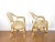 Set of 4 Cream French Rattan Serena and Lily "Riviera" Style Armchairs For Sale - Image 4 of 8