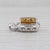 Modern 5.16ctw Cushion Citrine Diamond Halo Pendant 14k White Gold For Sale - Image 3 of 5