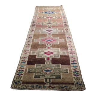 Oushak Vintage Anatolian Hallway Runner For Sale