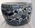 Large 20" Vintage Japanese Blue & White Porcelain Phoenix Jardinière - Signed For Sale - Image 12 of 18