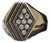 14k Gold and Diamond Us West Service Award Ring, Size 9.25 For Sale