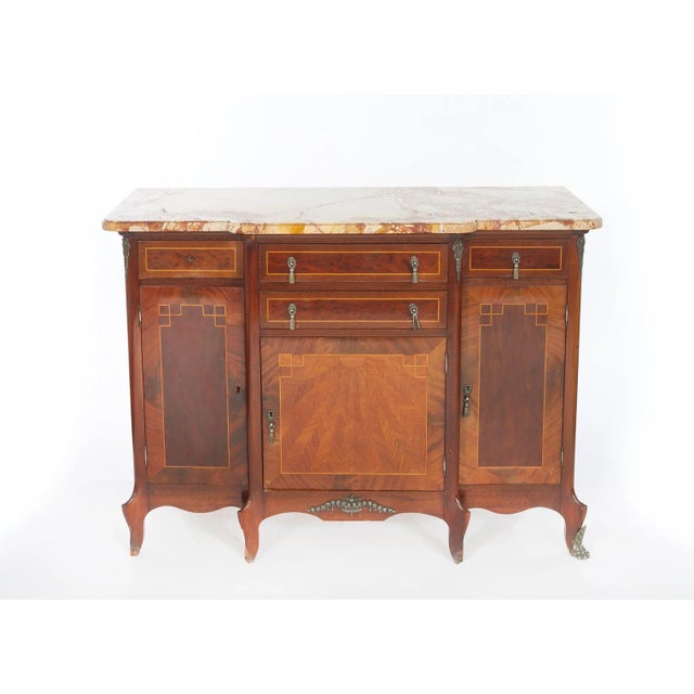 19th Century Louis XVI Style Parquetry Server / Sideboard For Sale - Image 12 of 13