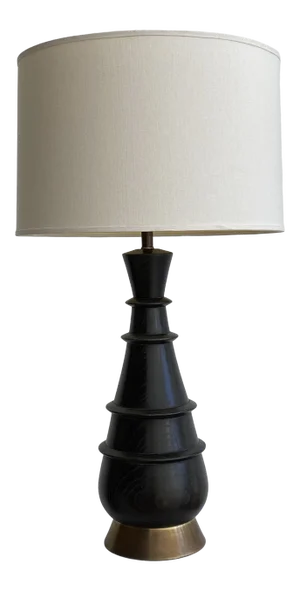 Mid Century Modern Ebonized Table Lamp