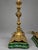 19th Century Pair of Antique Continental Gilt-Metal Grape-Vine & Faux Malachite Table Lamps For Sale - Image 5 of 10