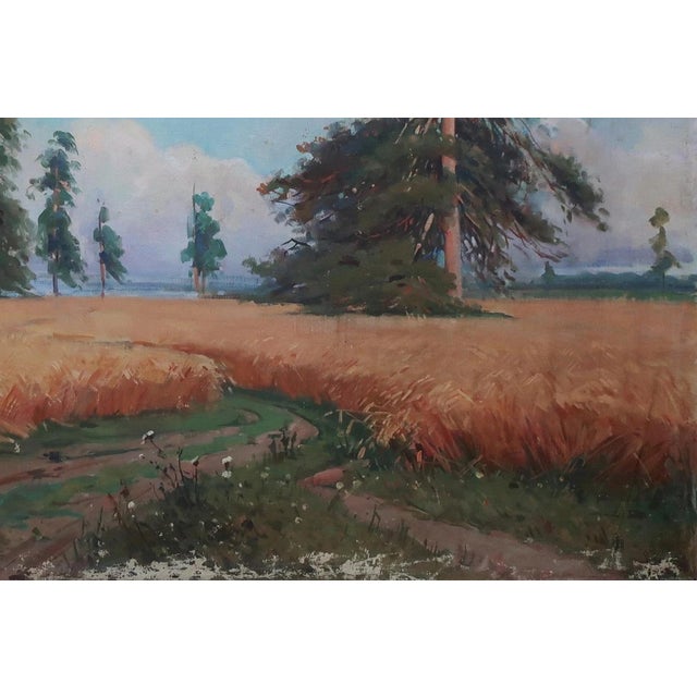 Vintage Impressionist Oil Painting: Ukrainian Forest Landscape, 1970s 98-147 For Sale - Image 6 of 6