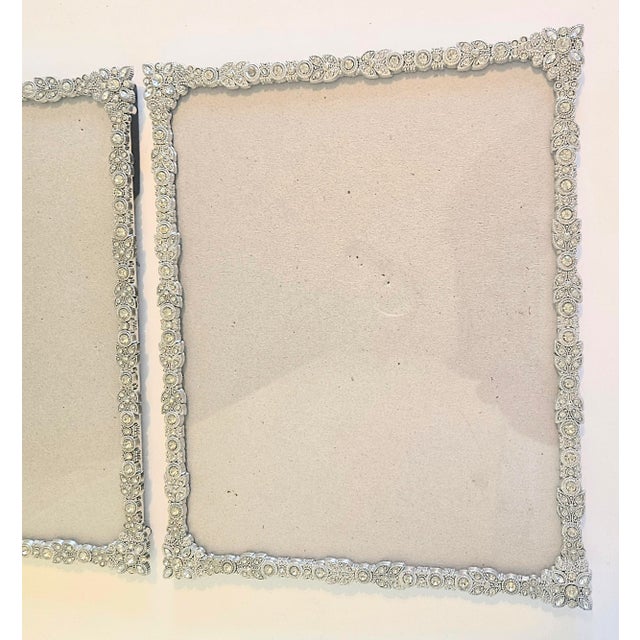 Metal Vintage 2000s Art Nouveau Frames- A Pair For Sale - Image 7 of 7