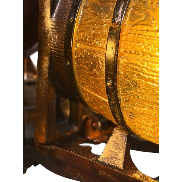 Custom Replication of 1930s Tavern Keg and Barrel Chandelier by Gill Glass for Wine Cellars and Taverns For Sale - Image 4 of 16