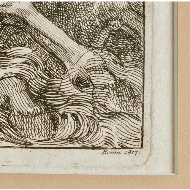 A striking suite of four early 19th-century Italian neoclassical engravings by Bartolomea Pinelli, each dated Roma 1817,...