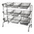 Mid 20th Century Vintage Metal Storage Rack With Green Paint - Set of 10 For Sale