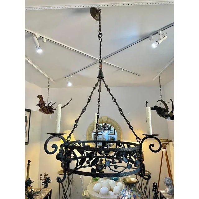 Chandelier Mizner Workshop 1920s Attributed For Sale - Image 12 of 15