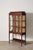 Traditional 1910s Edwardian Sheraton Revival Mahogany Glass Front Display Case on Spade Legs For Sale - Image 3 of 11