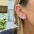 Silver Unisex 14k White Gold 1.29ctw Round Diamond Screw Back Stud Earrings, Pair For Sale - Image 8 of 8
