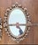 Vintage Ornate Gold Wall Mirror Set With Shelf and Candleholders For Sale - Image 9 of 11