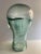 Mid-Century Modern Vintage Green Glass Mannequin Head For Sale - Image 3 of 7