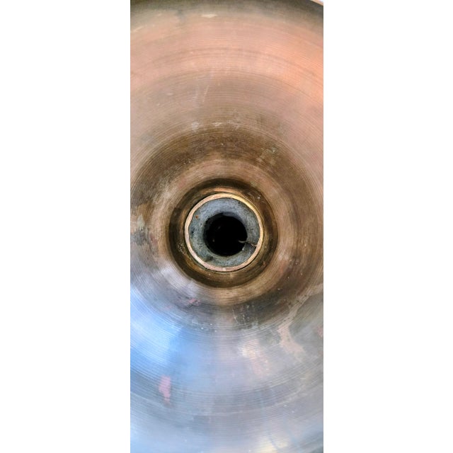 Pair of Vintage Brass Altar Candlesticks – Bamboo Style For Sale - Image 9 of 9