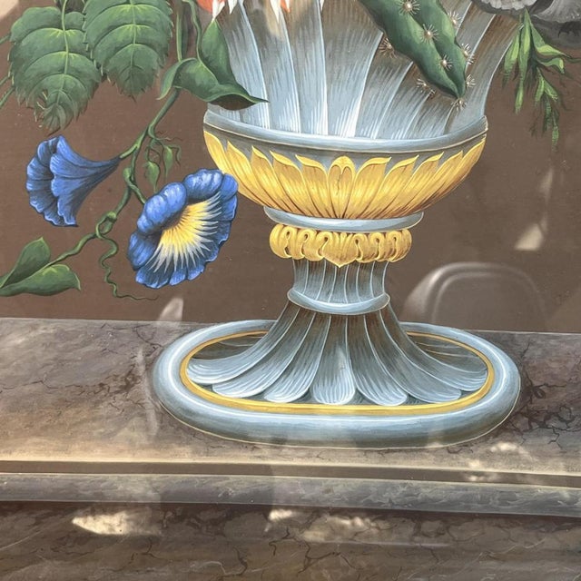 Still Life Bouquet of Flowers, Gouache on Paper, 1830s For Sale - Image 5 of 18