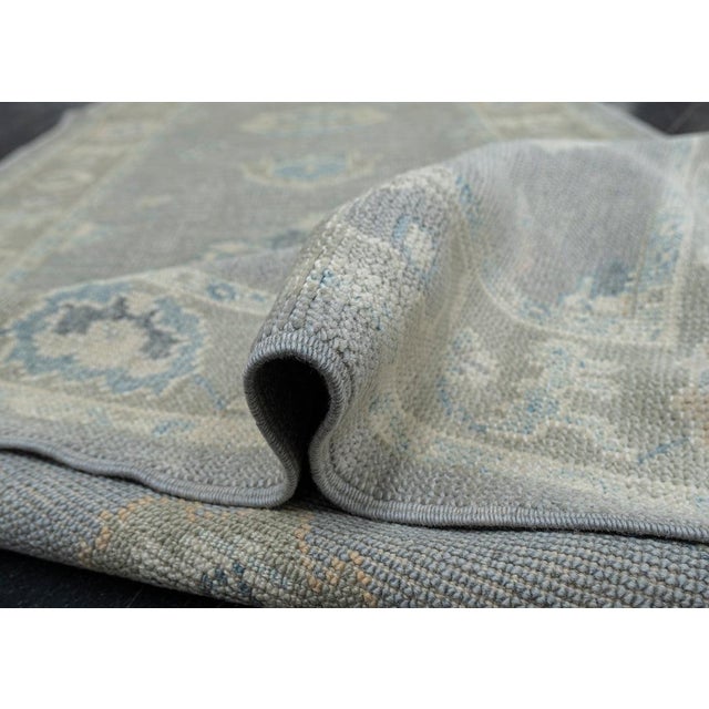 Turkish Oushak Rug 3'1" x 12'3" For Sale In Houston - Image 6 of 10