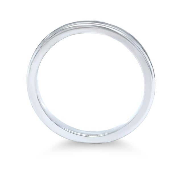 2020s 14ct White Gold Diamond Full Eternity Ring 0.45ct 2.2g, Size 6 For Sale - Image 5 of 6