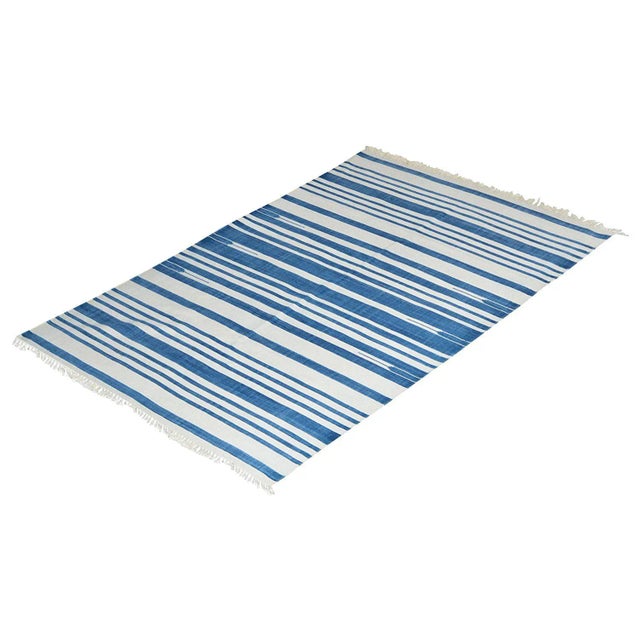 Not Yet Made - Made To Order Geranium Rug, 9x12, Blue & White For Sale - Image 5 of 5