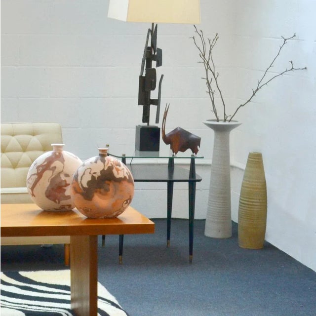 Ceramic Tall Studio Pottery Floor Vase, 1960s For Sale - Image 7 of 10