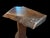 Contemporary Handcrafted Live Edge Side Table | Organic Modernist Reclaimed Walnut For Sale - Image 3 of 7