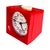 Ruhla Mechanical Alarm Clock, Red Retro Design, Germany 1970s For Sale - Image 4 of 7