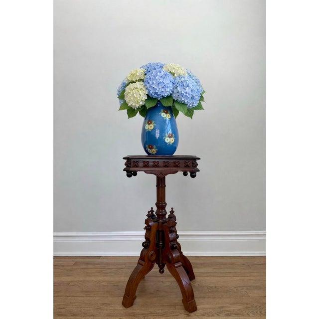 1920s Beautiful Antique French Art Pottery Vase by Elchinger Et Cie Early 1900's For Sale - Image 5 of 9