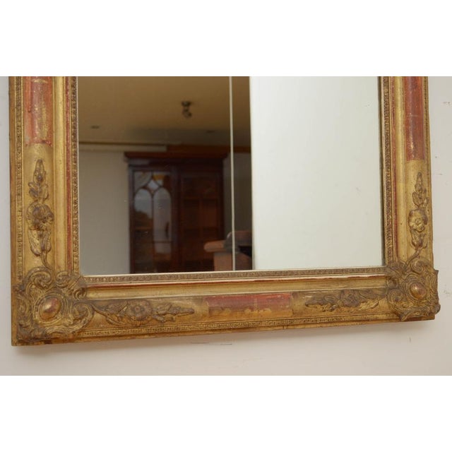19th Century French Gilded Pier Mirror, 1850s For Sale - Image 4 of 16