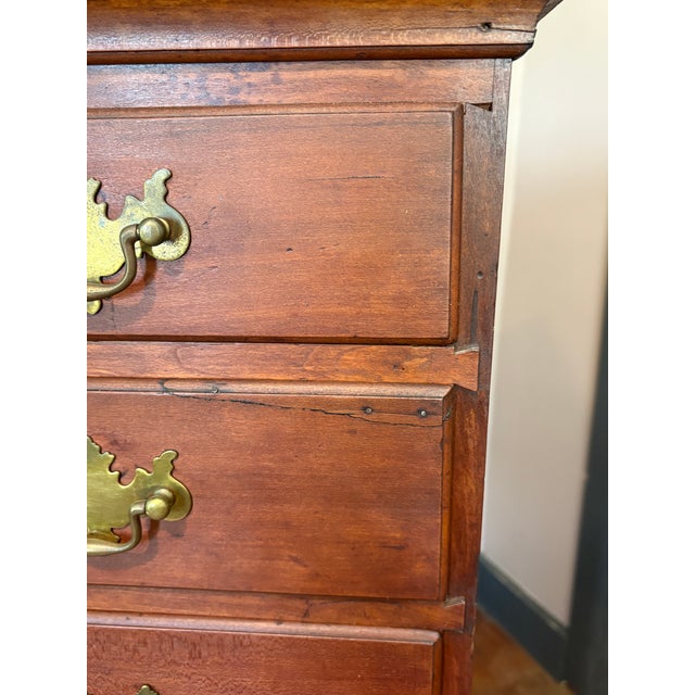 Mid 18th Century Eighteenth Century American Tall Chest of Drawers For Sale - Image 5 of 15