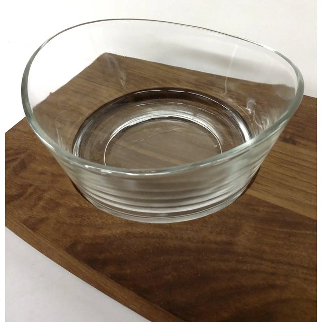 Ernest Sohn Mid-Century Cheese Dip Walnut Platter For Sale - Image 4 of 10