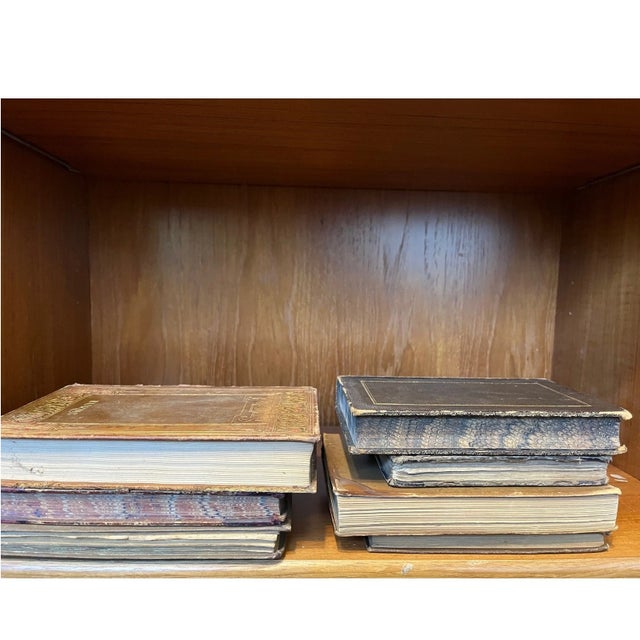 Victorian Antique Victorian Book Lot (7) - Leather Spines, British Flora, Poetry & Decor For Sale - Image 3 of 6