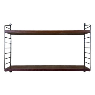 Vintage Teak String Shelf by Kajsa & Nils Nisse Stringing, 1960s For Sale