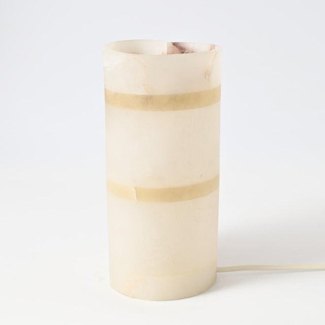 Alabaster Spiral Table Lamp, 1990s For Sale - Image 10 of 12