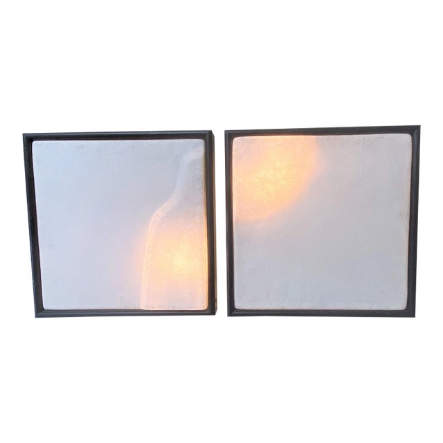 Mid 20th Century Contemporary Modern Hanging Three Dimensional Wall Art - a Pair For Sale