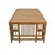 Coastal Vintage Bamboo and Rattan Fretwork Coffee Table With Woven Top For Sale - Image 3 of 4