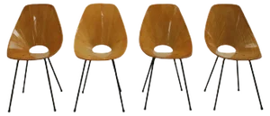 Italian Medea Chairs by Vittorio Nobili, 1950s, Set of 4