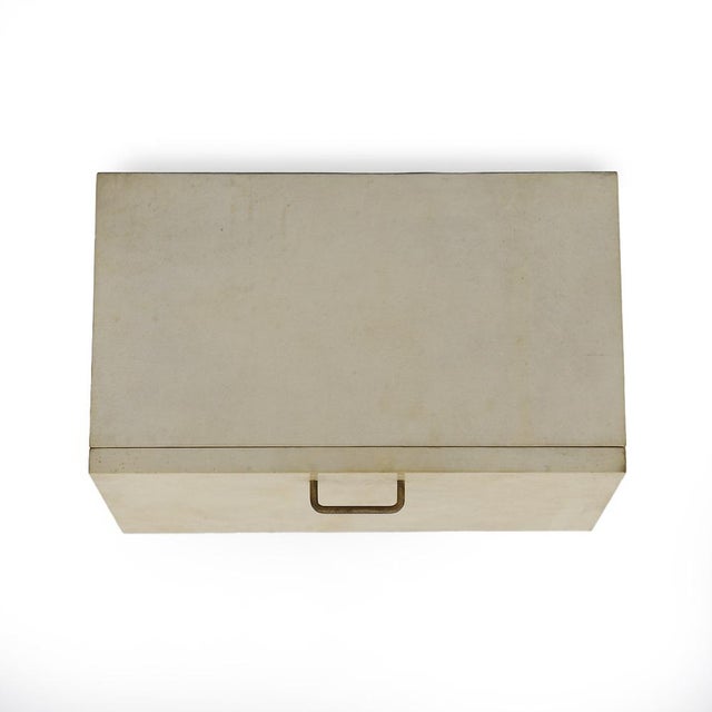 Metal Parchment Wall Cabinet, 1950s For Sale - Image 7 of 13