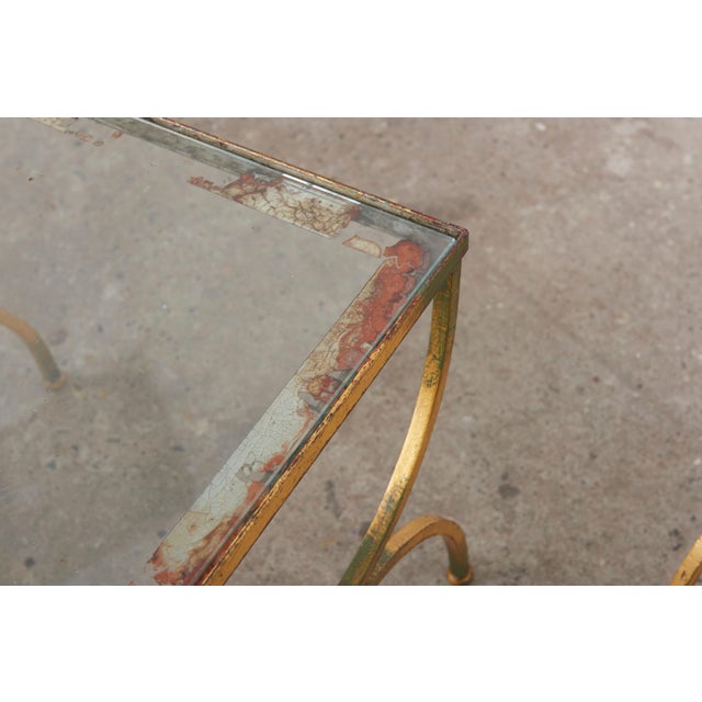 French Neo-Classical Nesting Tables, 1950s, Set of 3 For Sale - Image 11 of 12