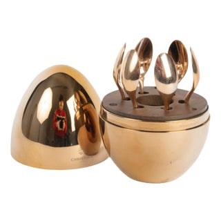 Mood Rose Gold Coffee Spoons from Christofle, 2010s, Set of 6 For Sale