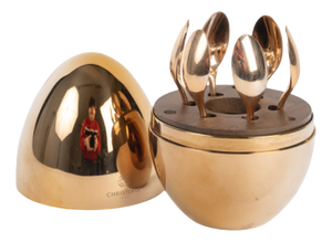 Mood Rose Gold Coffee Spoons from Christofle, 2010s, Set of 6