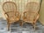 A Pair of Rattan Fan Back Lounge Chairs in the Franco Albini's Style. Circa 1980s For Sale In Miami - Image 6 of 18