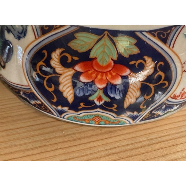 Red Vintage Japanese Arita Imari Peacock Bowls Signed - Set of 12 For Sale - Image 8 of 10