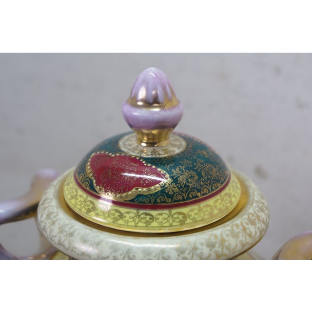 Late 19th Century Antique Austrian Royal Vienna Beehive Classical Mantel Vase Trophy Urn 14" For Sale - Image 5 of 16