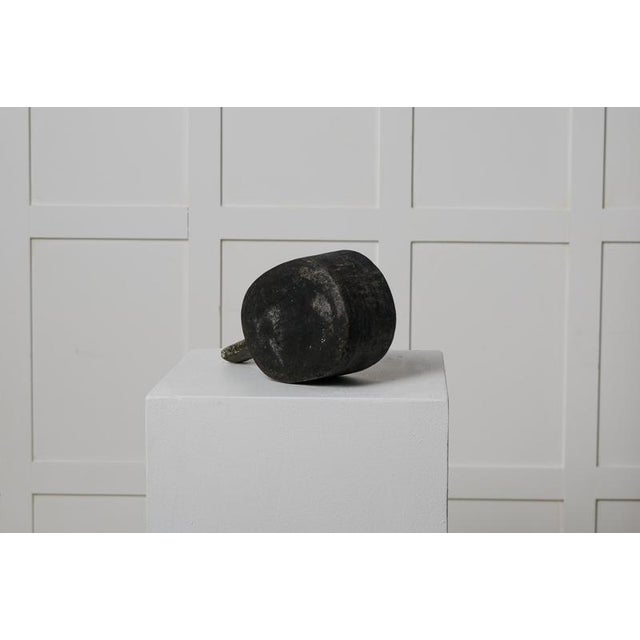 Antique Rustic Swedish Stone Pot in Soapstone For Sale - Image 5 of 6
