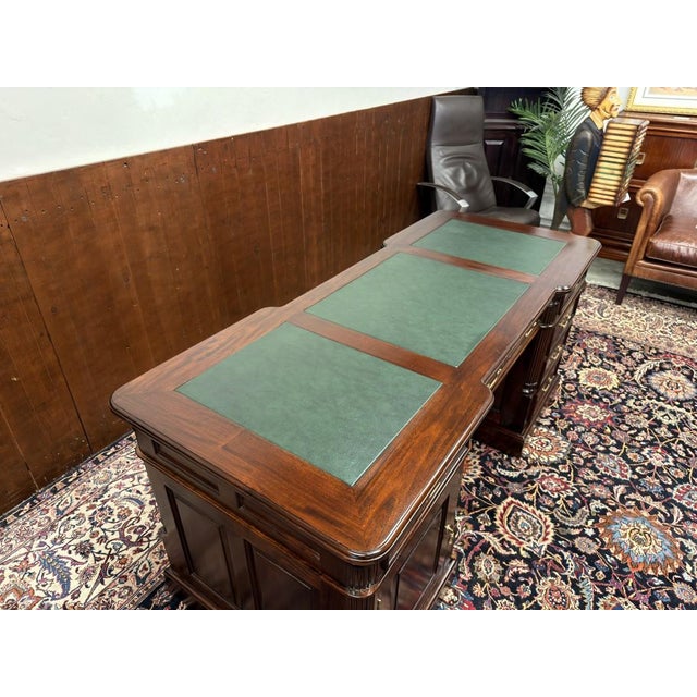 English Desk with Green Inlay For Sale - Image 16 of 18