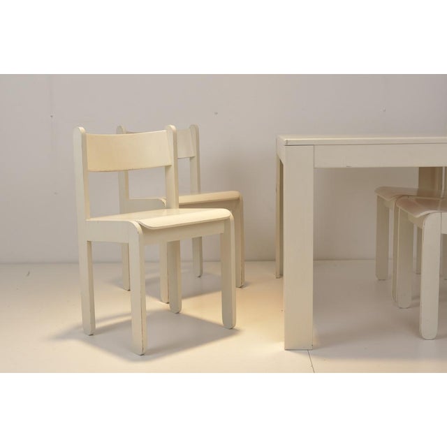 Dining Table and Chairs in the style of Asko, Set of 5 For Sale - Image 9 of 15