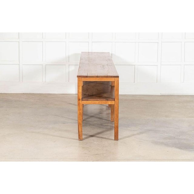 Vintage French Monastery Pine Server Table, 1920 For Sale - Image 16 of 18