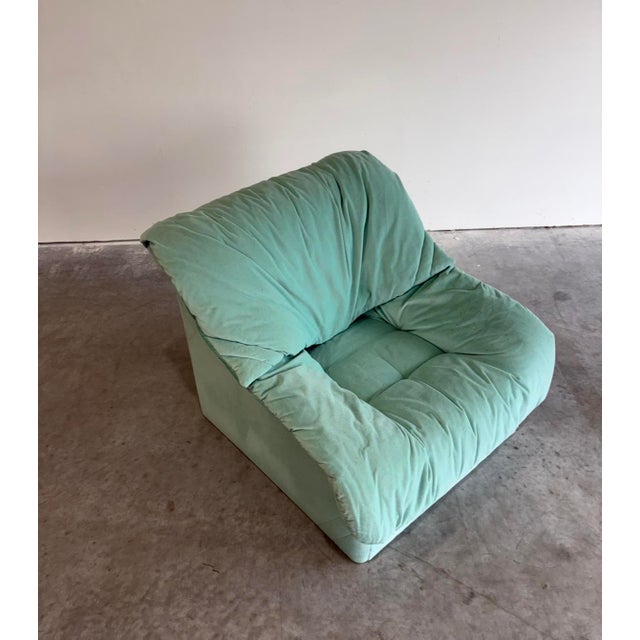 Extremely comfortable and luxe Ekornes lounge chair. You sink in and it wraps around you a bit. Comes with one perfectly...