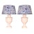 Vintage Table Lamps Traditional Blue and White Birds a Pair For Sale