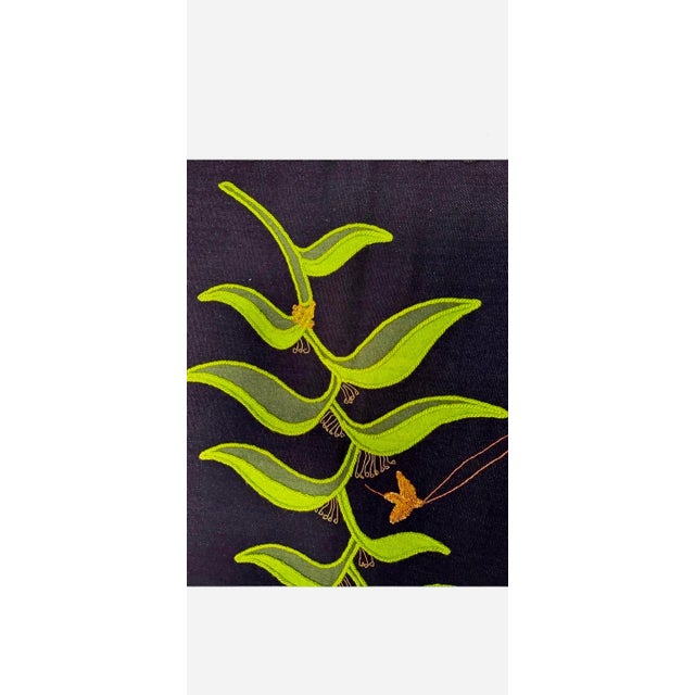 Textile Olga Fisch, Vintage Handwoven Tapestry Wool Folk Art Rug Weaving Wall Hanging Olga Fisch For Sale - Image 7 of 12